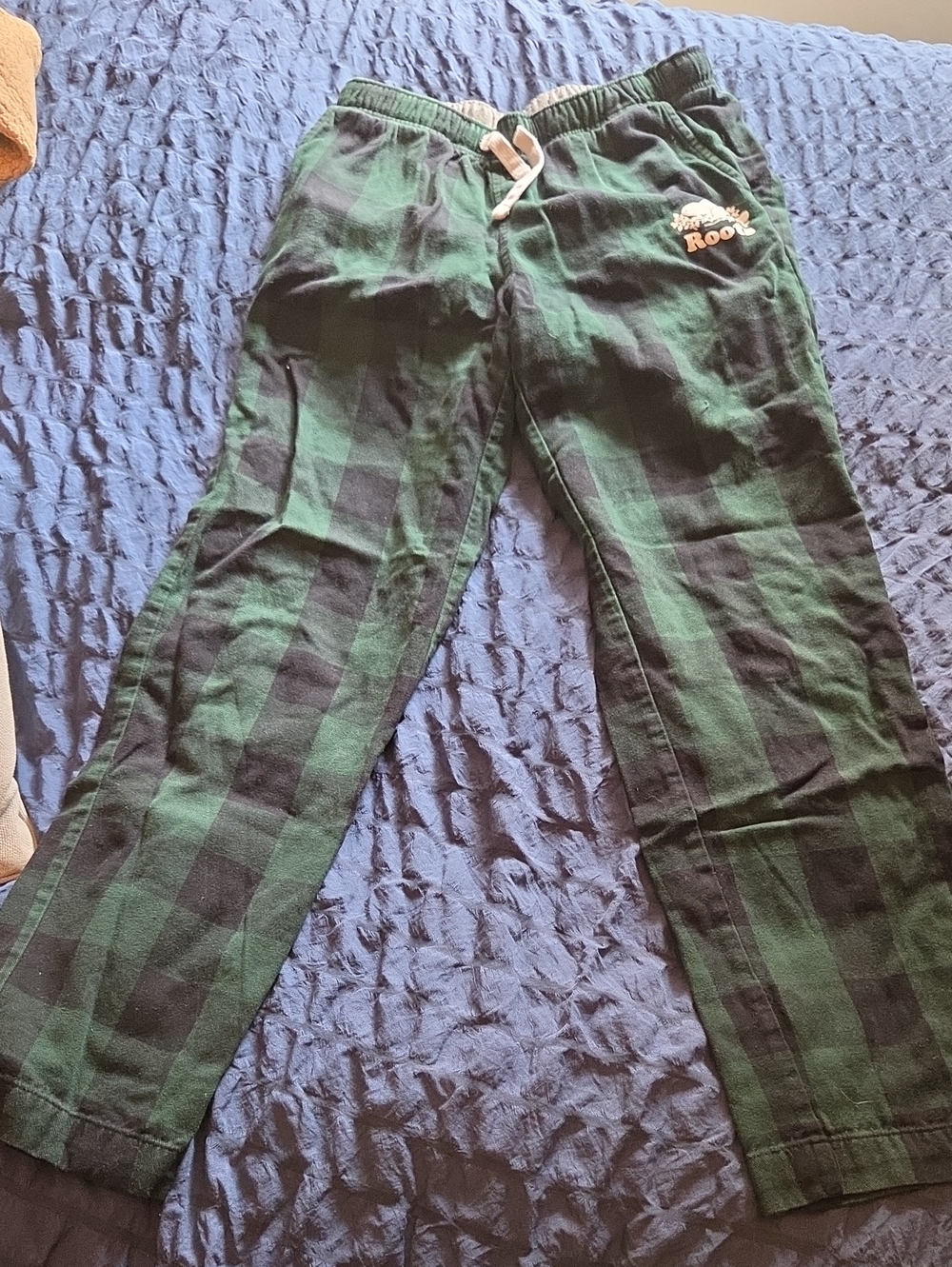 Roots Green and Black Plaid Lounge Pants
